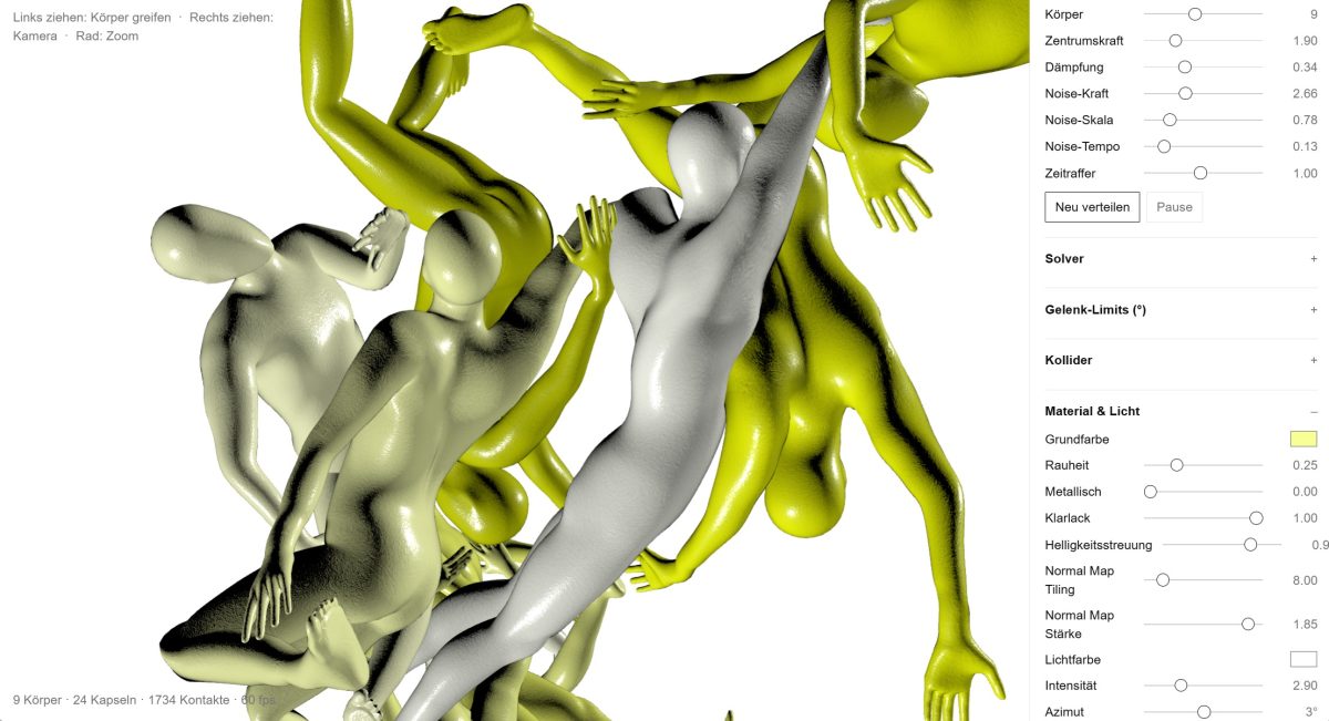 BODY CLUMPING PROTOTYPE - screenshot
