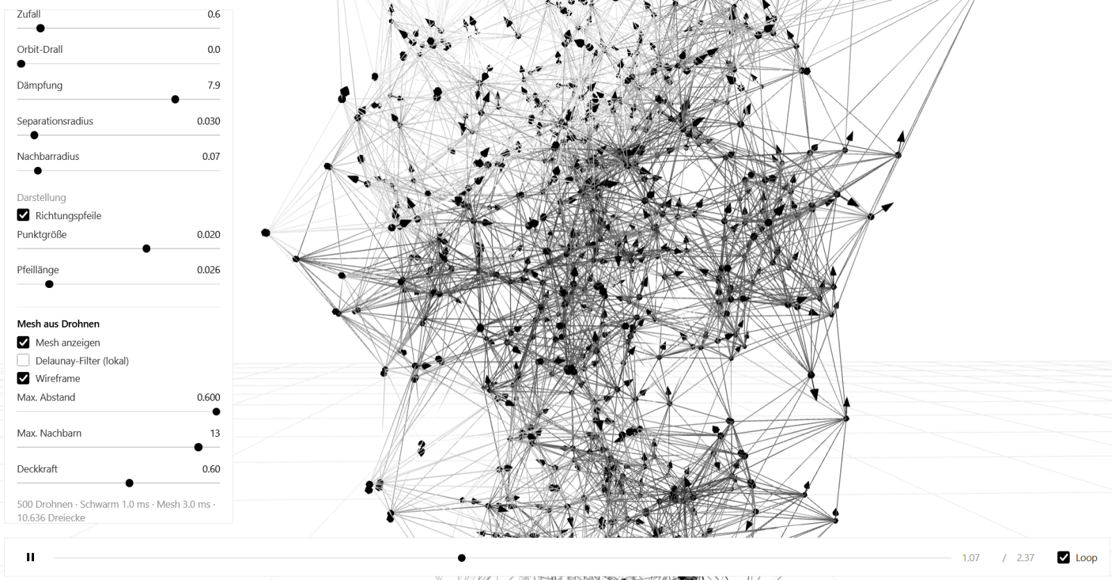 MEMBRANE SWARM DANCE - screenshot