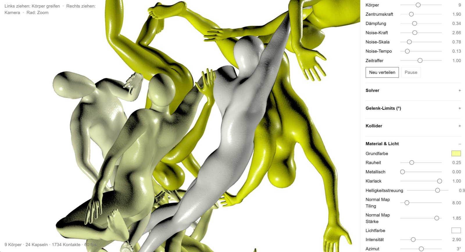 BODY CLUMPING PROTOTYPE - screenshot